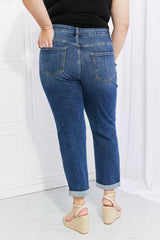 Vervet by Flying Monkey Full Size Distressed Cropped Jeans with Pockets - SHE BADDY© ONLINE WOMEN FASHION & CLOTHING STORE