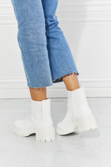 MMShoes What It Takes Lug Sole Chelsea Boots in White - SHE BADDY© ONLINE WOMEN FASHION & CLOTHING STORE