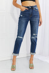 Vervet by Flying Monkey Full Size Distressed Cropped Jeans with Pockets - SHE BADDY© ONLINE WOMEN FASHION & CLOTHING STORE