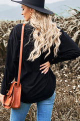Corduroy Button-Up Pocket Shirt Jacket - SHE BADDY© ONLINE WOMEN FASHION & CLOTHING STORE