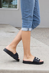 Weeboo Crystal Skies Rhinestone Buckle Slide Sandals - SHE BADDY© ONLINE WOMEN FASHION & CLOTHING STORE