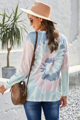 Tie-Dye Raglan Sleeve Top - SHE BADDY© ONLINE WOMEN FASHION & CLOTHING STORE