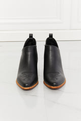 MMShoes Trust Yourself Embroidered Crossover Cowboy Bootie in Black - SHE BADDY© ONLINE WOMEN FASHION & CLOTHING STORE