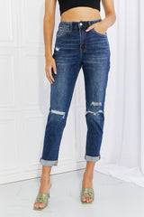 Vervet by Flying Monkey Full Size Distressed Cropped Jeans with Pockets - SHE BADDY© ONLINE WOMEN FASHION & CLOTHING STORE