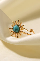 Natural Stone Sun Shape Open Ring - SHE BADDY© ONLINE WOMEN FASHION & CLOTHING STORE