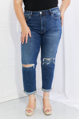 Vervet by Flying Monkey Full Size Distressed Cropped Jeans with Pockets - SHE BADDY© ONLINE WOMEN FASHION & CLOTHING STORE