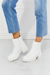 MMShoes What It Takes Lug Sole Chelsea Boots in White - SHE BADDY© ONLINE WOMEN FASHION & CLOTHING STORE