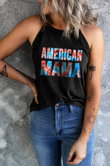 AMERICAN MAMA Graphic Tank - SHE BADDY© ONLINE WOMEN FASHION & CLOTHING STORE