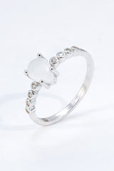 Teardrop Natural Moonstone Ring - SHE BADDY© ONLINE WOMEN FASHION & CLOTHING STORE