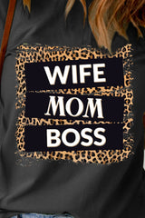 WIFE MOM BOSS Leopard Graphic Tee - SHE BADDY© ONLINE WOMEN FASHION & CLOTHING STORE