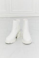 MMShoes What It Takes Lug Sole Chelsea Boots in White - SHE BADDY© ONLINE WOMEN FASHION & CLOTHING STORE