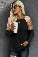 Sequin Shoulder Top - SHE BADDY© ONLINE WOMEN FASHION & CLOTHING STORE