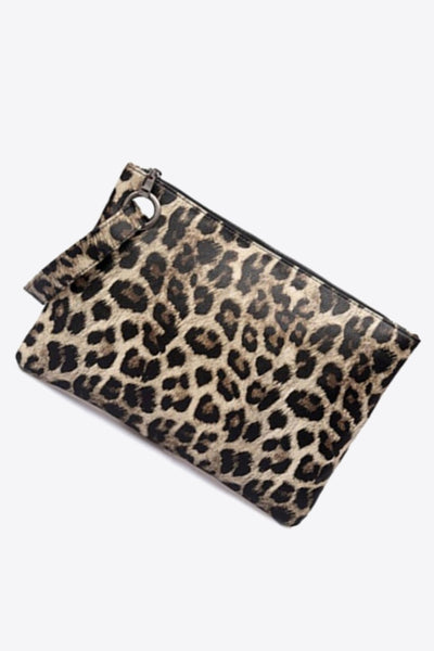 Leopard PU Leather Clutch - SHE BADDY© ONLINE WOMEN FASHION & CLOTHING STORE