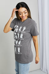 mineB Full Size Y'ALL Cowboy Boots Graphic Tee - SHE BADDY© ONLINE WOMEN FASHION & CLOTHING STORE