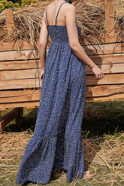 Ditsy Floral Spaghetti Strap Maxi Dress - SHE BADDY© ONLINE WOMEN FASHION & CLOTHING STORE