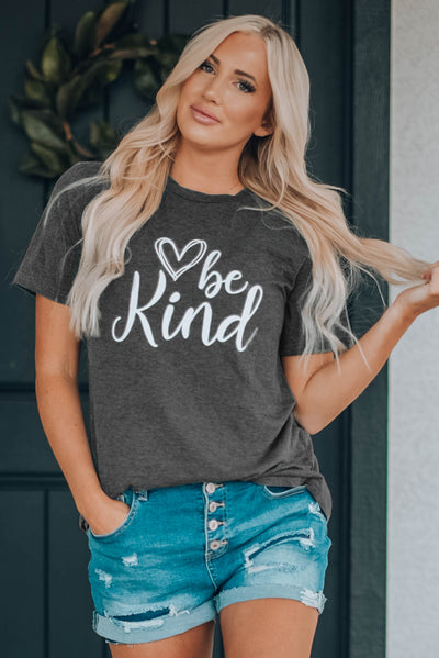 Be Kind Graphic T-Shirt - SHE BADDY© ONLINE WOMEN FASHION & CLOTHING STORE