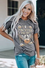 COUNTRY MUSIC Graphic T-Shirt - SHE BADDY© ONLINE WOMEN FASHION & CLOTHING STORE