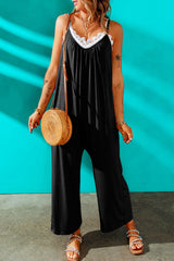 Full Size Spaghetti Strap Wide Leg Jumpsuit - SHE BADDY© ONLINE WOMEN FASHION & CLOTHING STORE