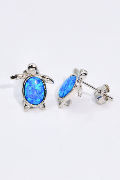 Opal Turtle Stud Earrings - SHE BADDY© ONLINE WOMEN FASHION & CLOTHING STORE