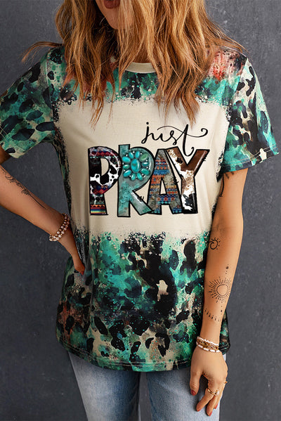 JUST PRAY Graphic Tee Shirt - SHE BADDY© ONLINE WOMEN FASHION & CLOTHING STORE