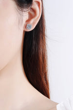 1 Carat Moissanite Geometric Stud Earrings - SHE BADDY© ONLINE WOMEN FASHION & CLOTHING STORE