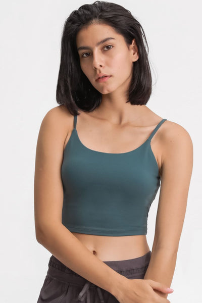 Feel Like Skin Scoop Neck Sports Cami - SHE BADDY© ONLINE WOMEN FASHION & CLOTHING STORE