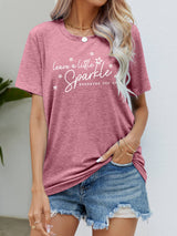 LEAVE A LITTLE SPARKLE WHEREVER YOU GO Tee Shirt - SHE BADDY© ONLINE WOMEN FASHION & CLOTHING STORE