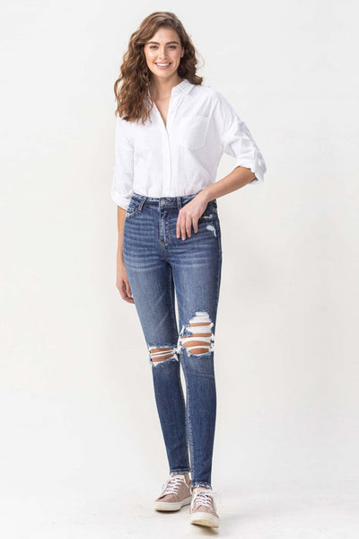 Lovervet Hayden Full Size High Rise Skinny - SHE BADDY© ONLINE WOMEN FASHION & CLOTHING STORE