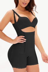 Full Size Side Zipper Under-Bust Shaping Bodysuit - SHE BADDY© ONLINE WOMEN FASHION & CLOTHING STORE