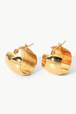 18K Gold Plated C-Hoop Earrings - SHE BADDY© ONLINE WOMEN FASHION & CLOTHING STORE