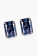2 Carat Rectangle Moissanite 4-Prong Stud Earrings - SHE BADDY© ONLINE WOMEN FASHION & CLOTHING STORE
