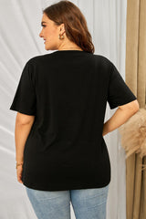 Plus Size Lip Graphic Tee Shirt - SHE BADDY© ONLINE WOMEN FASHION & CLOTHING STORE