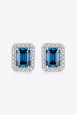 2 Carat Moissanite Stud Earrings in Indigo - SHE BADDY© ONLINE WOMEN FASHION & CLOTHING STORE