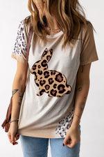 Easter Leopard Graphic Tee Shirt - SHE BADDY© ONLINE WOMEN FASHION & CLOTHING STORE