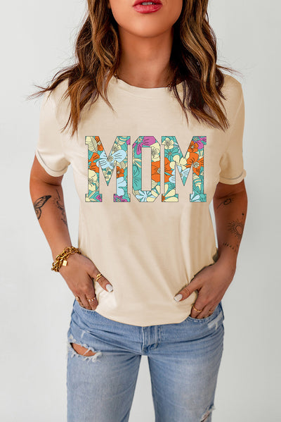 MOM Floral Graphic T-Shirt - SHE BADDY© ONLINE WOMEN FASHION & CLOTHING STORE