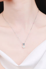 925 Sterling Silver Freshwater Pearl Moissanite Necklace - SHE BADDY© ONLINE WOMEN FASHION & CLOTHING STORE