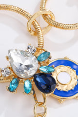 18K Gold-Plated Rhinestone Evil Eye Pendant Necklace - SHE BADDY© ONLINE WOMEN FASHION & CLOTHING STORE