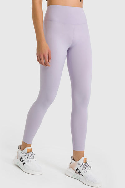 High Waist Ankle-Length Yoga Leggings - SHE BADDY© ONLINE WOMEN FASHION & CLOTHING STORE