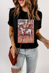 LONG LIVE COWGIRLS Graphic Tee - SHE BADDY© ONLINE WOMEN FASHION & CLOTHING STORE