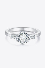 Loyal Love 1 Carat Moissanite Platinum-Plated Ring - SHE BADDY© ONLINE WOMEN FASHION & CLOTHING STORE