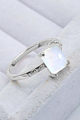 Square Moonstone Ring - SHE BADDY© ONLINE WOMEN FASHION & CLOTHING STORE