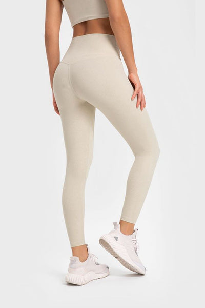 Highly Stretchy Wide Waistband Yoga Leggings - SHE BADDY© ONLINE WOMEN FASHION & CLOTHING STORE