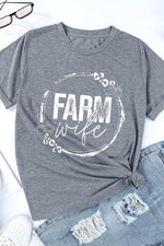 FARM WIFE Graphic Tee Shirt - SHE BADDY© ONLINE WOMEN FASHION & CLOTHING STORE