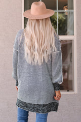 Heathered Open Front Longline Cardigan - SHE BADDY© ONLINE WOMEN FASHION & CLOTHING STORE