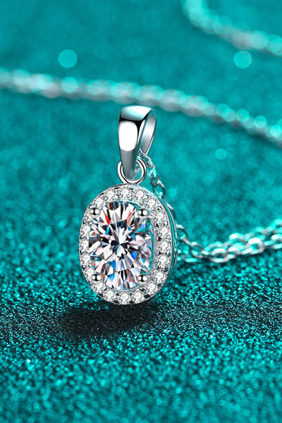 Be The One 1 Carat Moissanite Pendant Necklace - SHE BADDY© ONLINE WOMEN FASHION & CLOTHING STORE