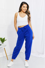 Zenana Full Size Can't Stop Me Paperbag Waist Joggers - SHE BADDY© ONLINE WOMEN FASHION & CLOTHING STORE