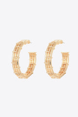 18K Gold-Plated Alloy C-Hoop Earrings - SHE BADDY© ONLINE WOMEN FASHION & CLOTHING STORE