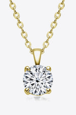 925 Sterling Silver 1 Carat Moissanite Chain-Link Necklace - SHE BADDY© ONLINE WOMEN FASHION & CLOTHING STORE