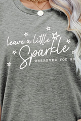 LEAVE A LITTLE SPARKLE WHEREVER YOU GO Tee Shirt - SHE BADDY© ONLINE WOMEN FASHION & CLOTHING STORE