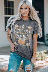 COUNTRY MUSIC Graphic T-Shirt - SHE BADDY© ONLINE WOMEN FASHION & CLOTHING STORE